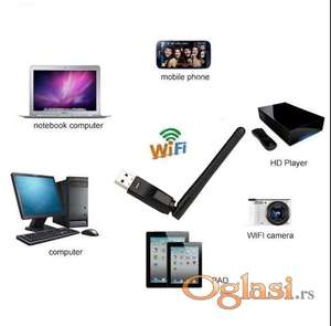 USB Wifi adapter+kartica sa antenom jaka NOVO